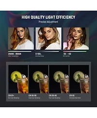 Neewer TL97C Led Video Light with 2500mAh, 2500K8500K, Cri 97
