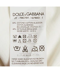 Pre-Owned Dolce & Gabbana Women's Madonna Print Jersey and Satin T-Shirt