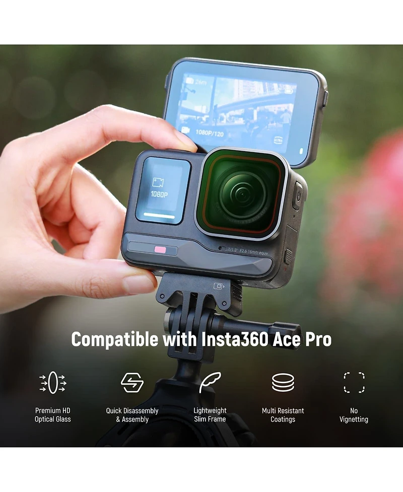 Neewer ND16 Camera Lens Accessory with Cpl, ND16, ND32 for Insta360 Ace Pro