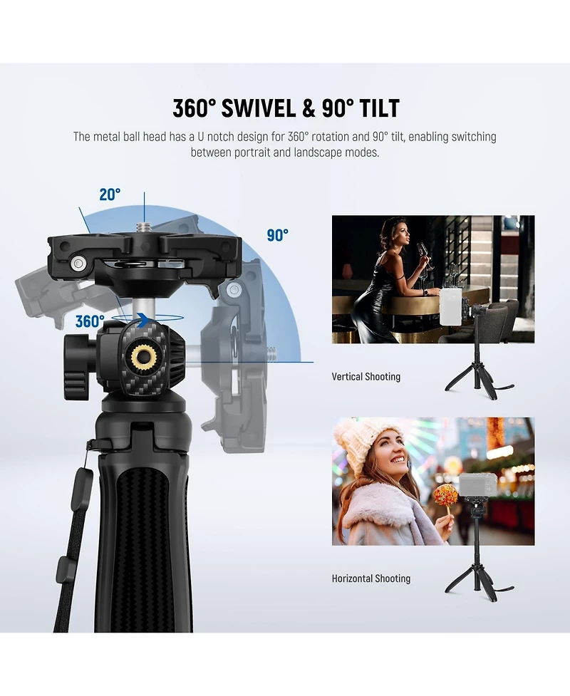 Neewer TP38 Camera Tripod for select iPhone models