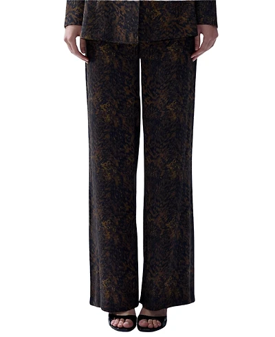 Pcfg Women's Your Itch Kangaroo Leopard-Print Bootcut Pants