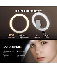 Neewer RH12B Ring Light with 30W, 3290lux, 7000K for select iPhone models