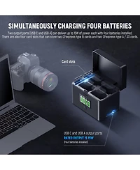 Neewer Nw-ZP4 Camera Battery and Charging Accessory with 40W, 45W for select Sony Np-f-series devices