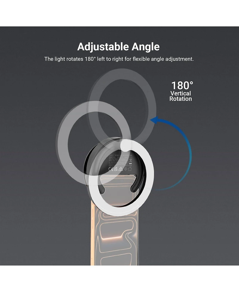 Neewer BR40 Ring Light with 5W, 500mAh, CRI85 for select iPhone models