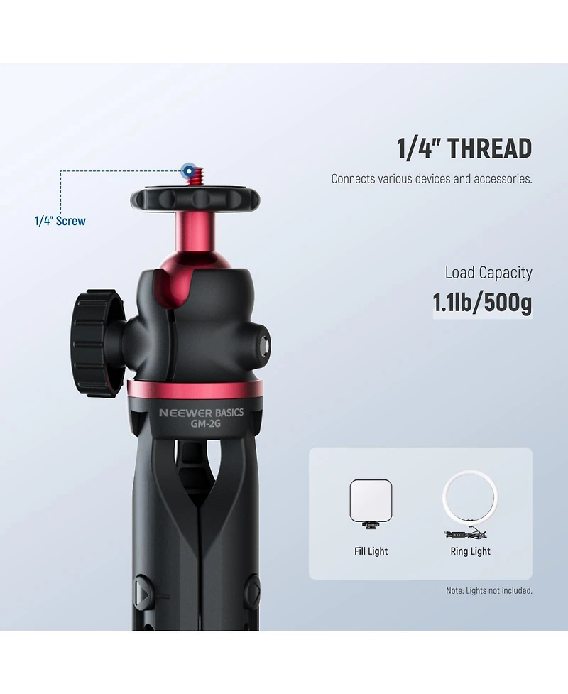 Neewer Gm-2G Camera Tripod for select iPhone and Android mobile devices