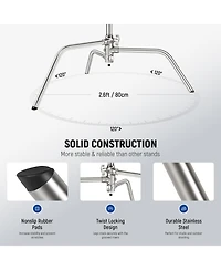 Neewer SC172 Photography Light Stand with 172cm, 2.7ft, 83cm