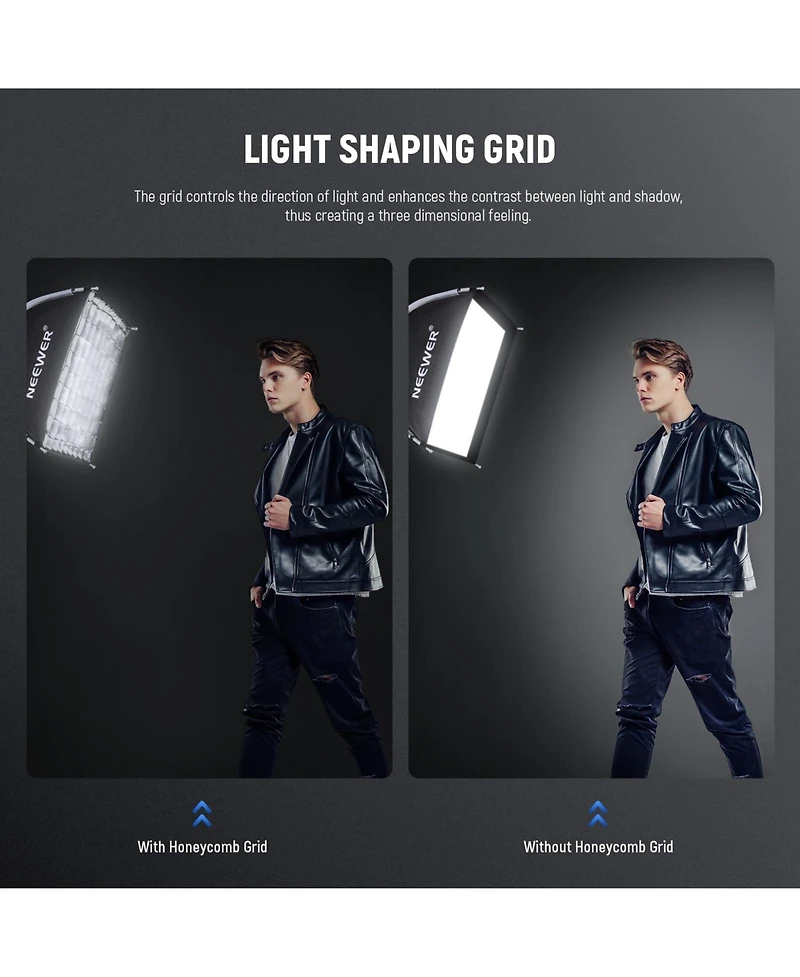 Neewer NS15S Softbox with 15.7" for Godox Aputure 120d Continuous Video Lights Q4 Studio