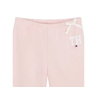 Tommy Hilfiger Girls' 2T-6X Long-Sleeve Sweatshirt and Pants, 2-Piece Set