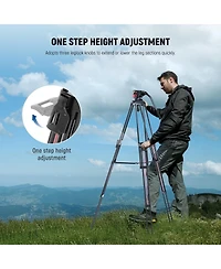 Neewer LL38 Camera Tripod with 17.6lb for select Canon, Nikon and Sony cameras