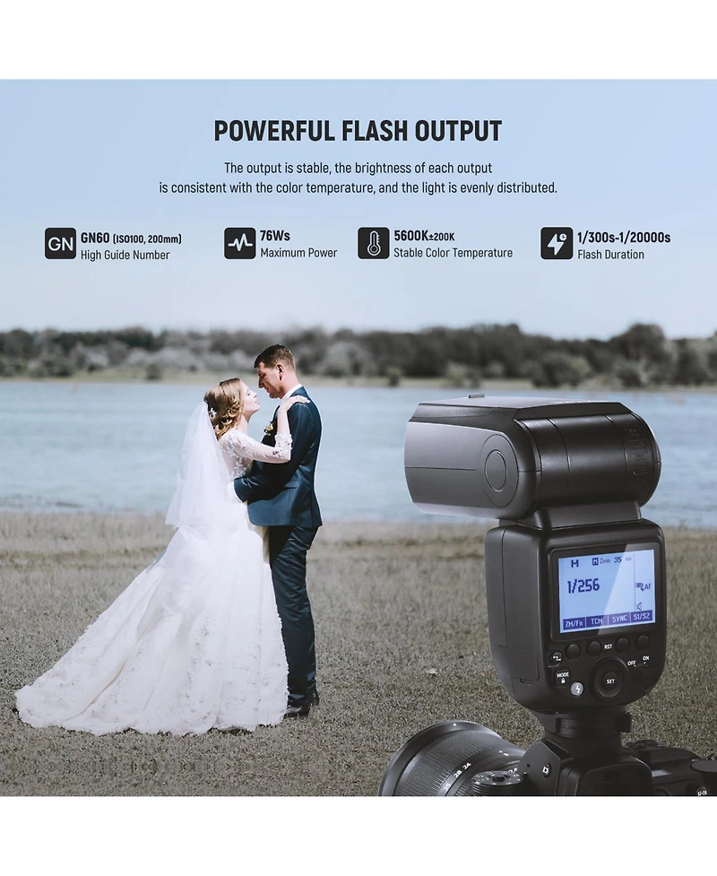 Neewer NW760-s Camera Flash with 76Ws, Ttl, Hss for Sony Dslr Cameras
