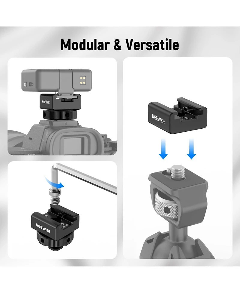 Neewer UA079 Camera Mounting Accessory for Dji Mic 2 Rode Wireless Go Ii Hollyland