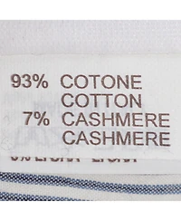 Pre-Owned Brunello Cucinelli Women's Pinstripe Cotton Shirt with Cashmere Sleeves