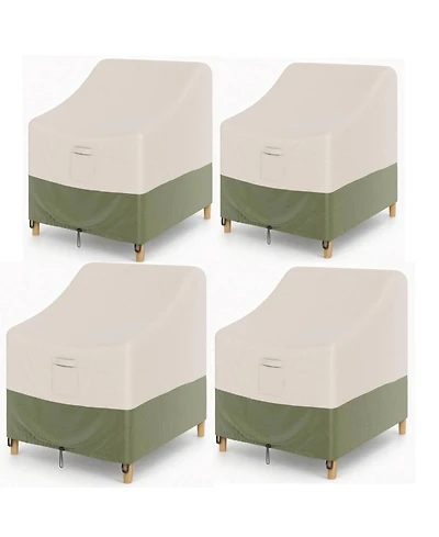 gaomon Packs Waterproof Outdoor Patio Chair Cover, Wicker Swivel Chair Cover for Garden, Lawn