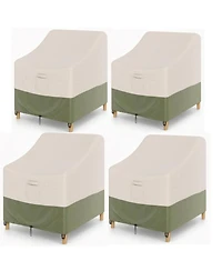 gaomon Packs Waterproof Outdoor Patio Chair Cover, Wicker Swivel Chair Cover for Garden, Lawn