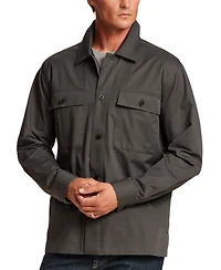 Vintage & Black Men's Twill Overshirt Jacket
