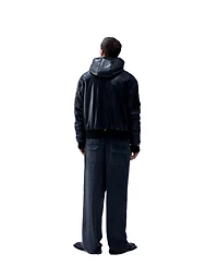 Pcfg Men's Genuine Leather Bomber Jacket