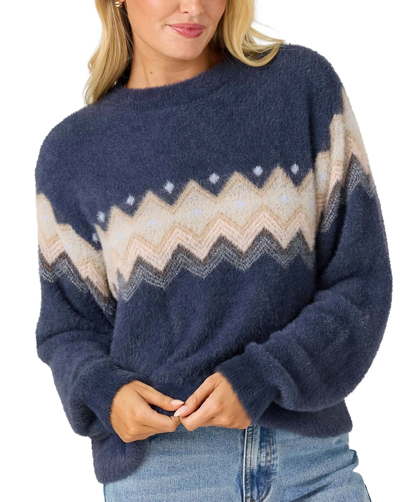 O'Neill Women's Kieren Ribbed Knit Crewneck Cardigan