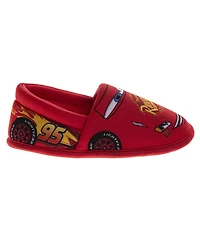 Disney Boy Kids 5-11 Cars Lightning McQueen Slippers Plush, Warm, and Soft House Shoes