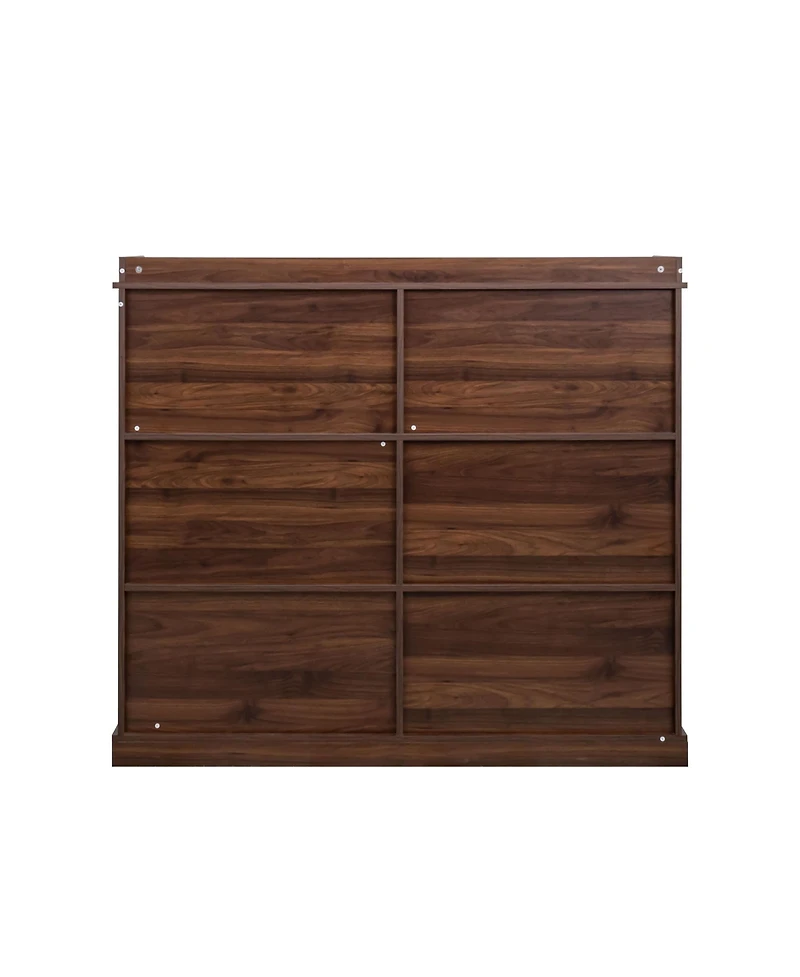 flynama 10-Shelf Bookcase Cubby Storage Organizer Display Cabinet