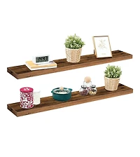 Slickblue Set of 2 Wall Mounted Shelves Storage Display