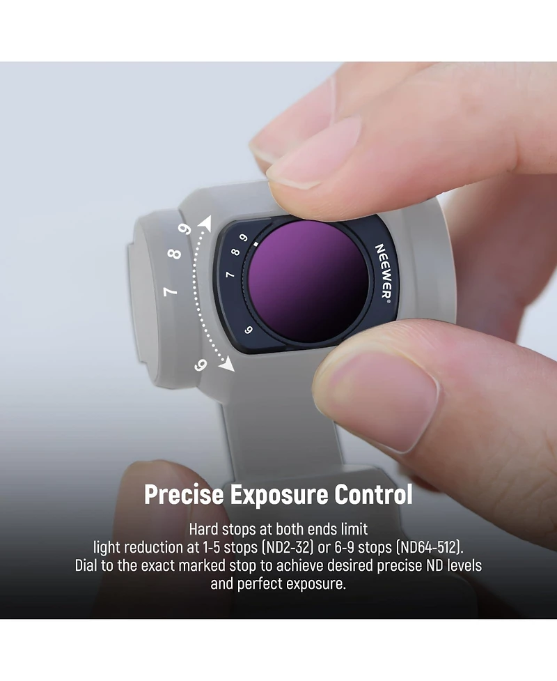 Neewer Fl-B15 Camera Lens Accessory with ND64-512, Cpl, 0.75x for Dji Osmo Pocket 3