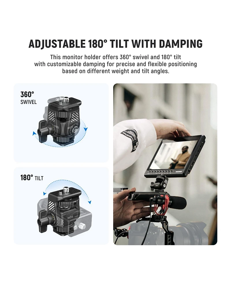 Neewer MA019 Camera Mounting Accessory for Atomos Ninja 5"/7" Camera Monitor SmallRig Cam Cage