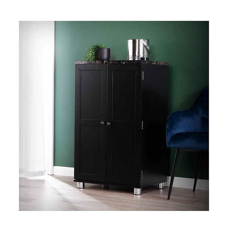 Augusta Home Cape Town Bar Cabinet with Wine Storage