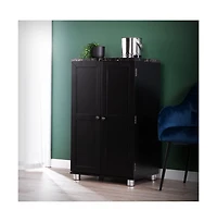 Augusta Home Cape Town Bar Cabinet with Wine Storage