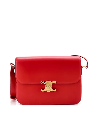 Pre-Owned Celine Large Triomphe Shoulder Bag Smooth Calfskin