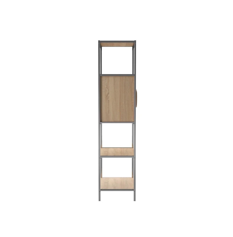 Augusta Home Northdom Tall Bar Cabinet with Wine Storage