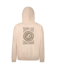 LevelWear Men's Cream Tampa Bay Lightning Contact Stamp Pullover Hoodie