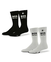 Starter Men's and Women's 2-Pack Black/White Boston Red Sox Assist Socks