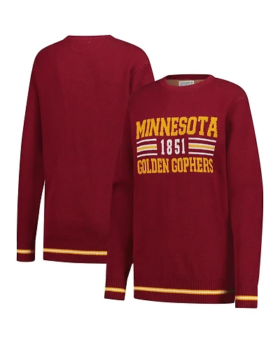 Uscape Apparel Men's and Women's Maroon Minnesota Golden Gophers Renew Knit Vintage Retro Sweater
