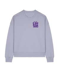 Uscape Apparel Women's Purple Lsu Tigers Cloud Sweatshirt