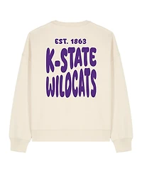 Uscape Apparel Women's Cream Kansas State Wildcats Cloud Sweatshirt