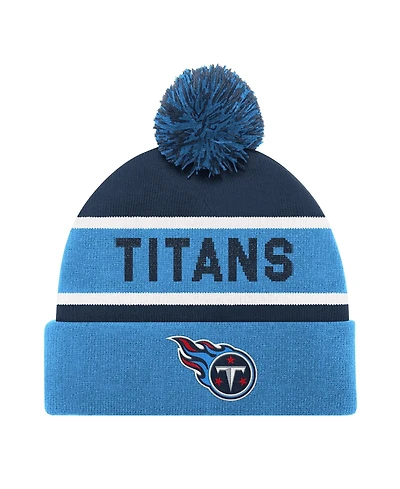 Starter Men's and Women's Light Blue Tennessee Titans Cuffed with Pom Knit Hat