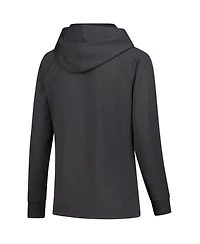 LevelWear Women's Connor Bedard Charcoal Chicago Blackhawks Impression Name & Number Raglan Hoodie