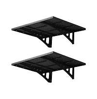Viyet 2-Pack Heavy Duty Wall Mounted Shelving - 560lb Steel Floating Garage Storage Rack