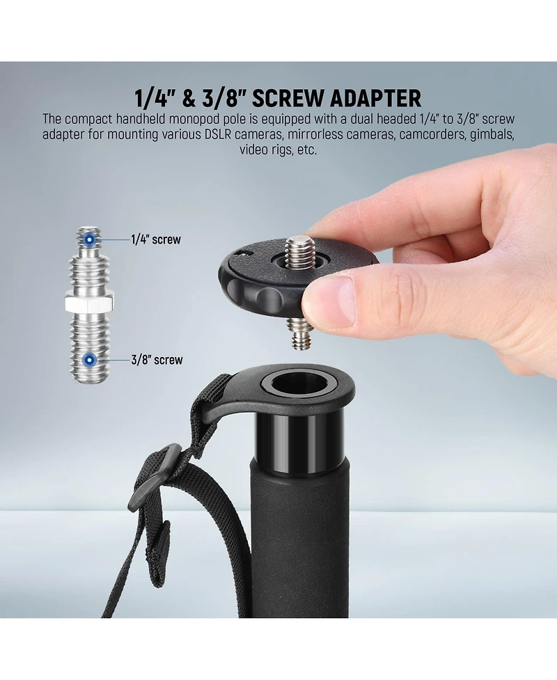 Neewer TP41 Camera Monopod with 155cm, 17.6lb