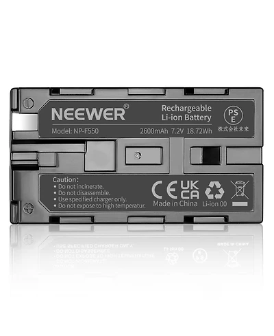Neewer Np-F550 Led Video Light with 2600mAh for select Sony Np-f-series devices