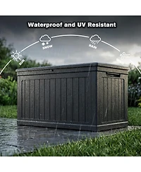 Viyet 230-Gallon Xxl Outdoor Deck Box