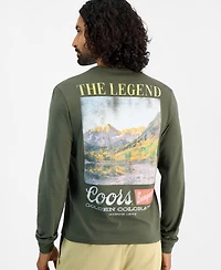 Sun + Stone Men's Long-Sleeve Coors Scenic Cotton T-Shirt, Macy's Exclusive
