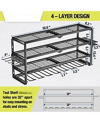 Xdovet Power Tool Organizer Wall Mount Drill Holder Charging Station