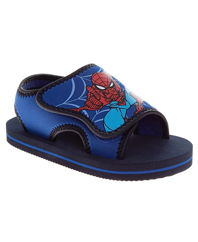 Spider-Man Boys 5,7,9,11,13 Slip-On Foam Sandals with Cushioned Footbed