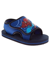 Spider-Man Boys 5,7,9,11,13 Slip-On Foam Sandals with Cushioned Footbed