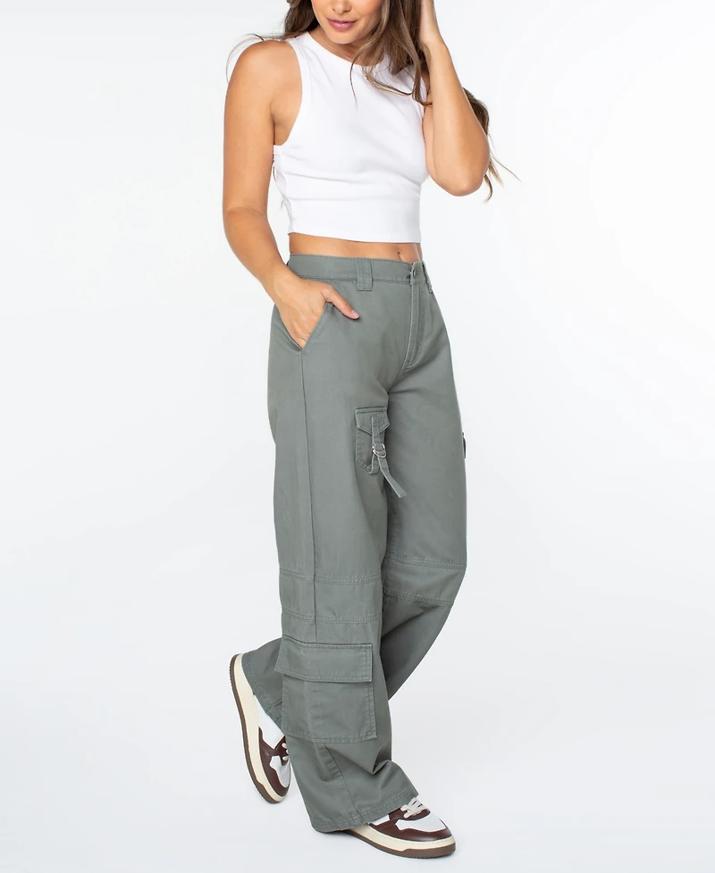 Celebrity Pink Women's High-Rise Wide-Leg Cargo Pants