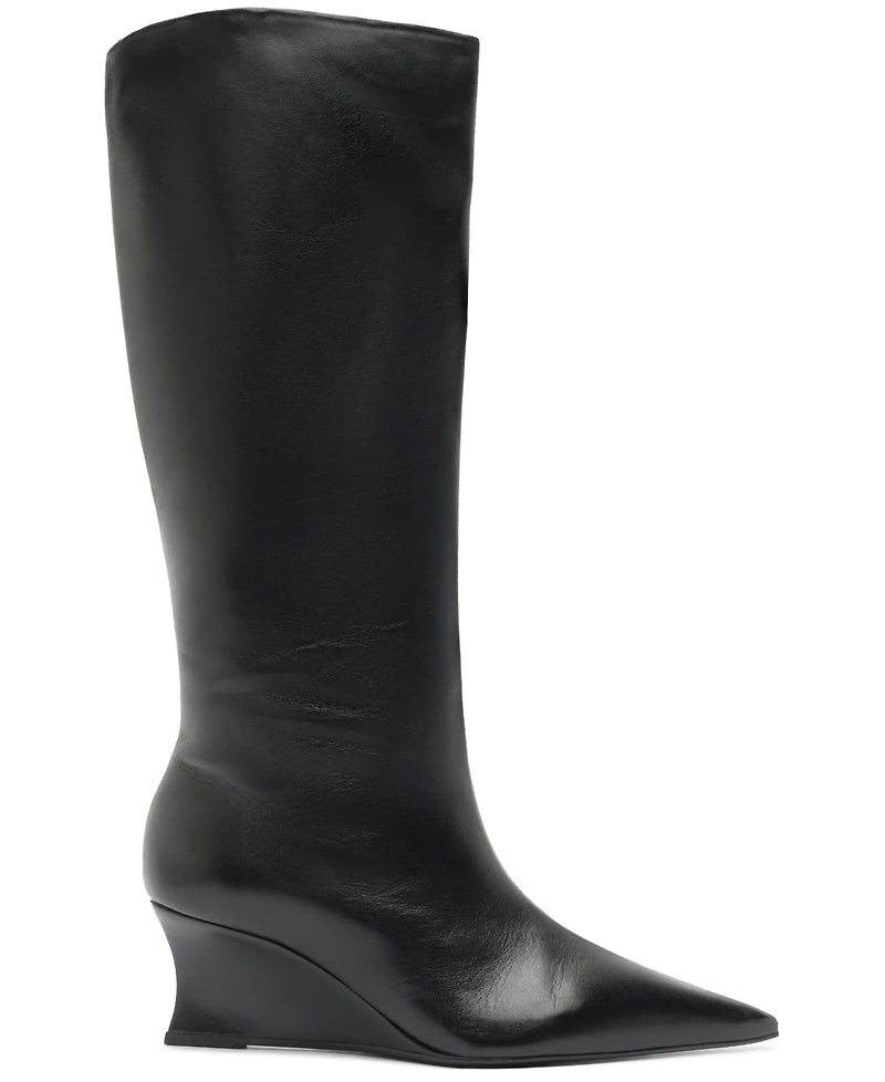 Arezzo Women's Courtney Wedge Tall Boots