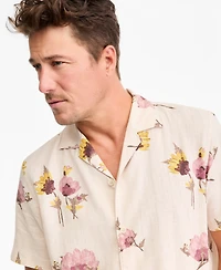 Sun + Stone Men's Short-Sleeve Scape Pressed Floral Camp Shirt, Macy's Exclusive