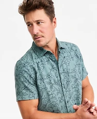 Sun + Stone Men's Short-Sleeve Tony Floral Shirt, Macy's Exclusive