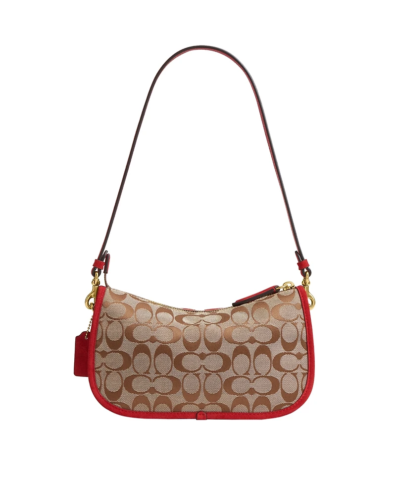 Coach Originals Waverly Signature Jacquard Small Shoulder Handbag